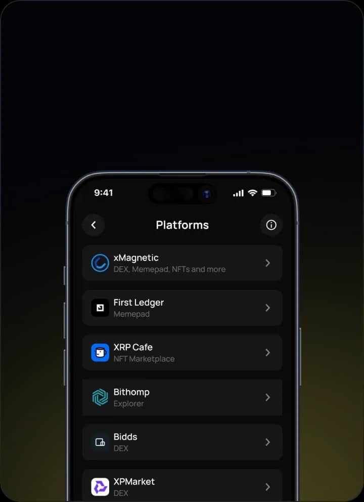 Katz Wallet platform directory for connecting to XRPL dApps through WalletConnect