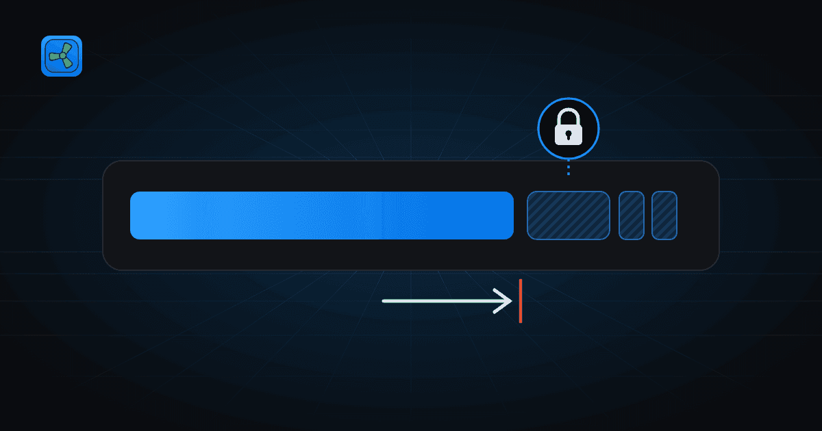 A wallet balance bar: most of it spendable, the last segments locked as the XRP Ledger reserve